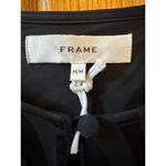 Frame  women’s black Print Keyhole Blouse size medium (New) $398.00 Photo 4