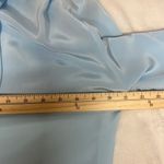 Jaclyn Smith  Sky Blue Satin Blouse Photo 11