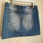 Wild Blue Wild‎ Blue Women’s Denim Skirt XL stretch rinsed modern vaquera mini Photo 3