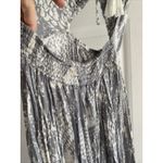 Surf Gypsy ‎ Womens Medium Blue Maxi Dress Cut out Front Boho Vacation Travel Photo 5