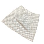 41 Hawthorn mini skirt. Size 8. Tan/gray/cream plaid Tan Photo 8