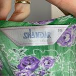 Shandar Nightgown Nursing‎ Breastfeeding Maxi Green Floral Sleepwear Pajamas Pjs Size M Photo 4