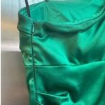 Betsy and Adam Betsey & Adam Emerald Green Dress One Shoulder Ruffle Cocktail Party size 6 Photo 3