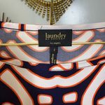 Laundry by Design  Long Sleeve Dress in Navy and Orange Photo 2