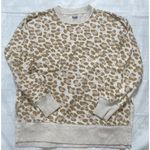 Aerie  Oversized Desert Sweatshirt Animal Print Side Slit Pullover XS LEOPARD Photo 13