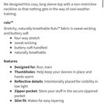 Lululemon Kanto Catch Me Long Sleeve Herringbone Heathered White Slate Size 12 Photo 13