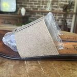 Callisto Of California Tan Canvas Leather Insole Sandals Women Size 8 Slip On Brown Photo 0