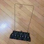 Vintage Moyna Couture Clutch Beaded Bag Black Photo 1