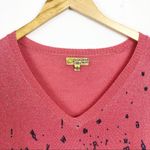 Princess Vera Wang Pullover Sweater Dress Pink falling letter graphic design S Photo 4