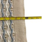 Blu Pepper  Sweater Crew Neck Open Knit Ruffle Beige Pink, Size Medium Photo 6