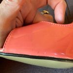 PINK KEY Shiny Coral Color Peep Toe Heels Size 7 Photo 9