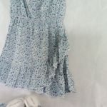 Yoins  blue‎ and white floral dress size medium Photo 4