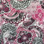 Chico's Chico’s Hot Pink Black & White Paisley Medallion Boho Print 3/4 Sleeve Top 1/M Photo 6