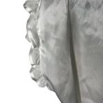 Oscar de la Renta  White‎ Charmeuse Robe Size Medium Pink Label Photo 4