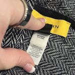 St. John  Navy Chevron Print Drape Front Wool Blend Cardigan Old Money Capsule L Photo 10