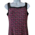 CHAPS Sleeveless Animal Print Midi Dress Pink & Black Women’s Size Small Photo 3