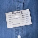 Karen Kane  Tiered‎ Denim Dress Button Front Short Sleeve Pockets Casual Summer Photo 9