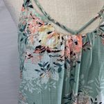 Bebop Floral Sage Green Mini Summer Shift Dress Size Small Photo 3