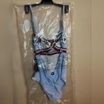 Tommy Hilfiger  Chambray Blue One Piece Medium Swimsuit Photo 2