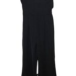 Few Moda jumpsuit black cocktail party sleeveless off shoulder wide leg L Photo 6