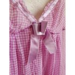 Victoria's Secret Babydoll Women Medium Bow Slip Semi Sheer Cami Pink Silky Trim Photo 3