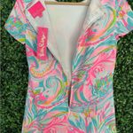 Lilly Pulitzer NWT - Masey Romper | Carnivale Coral | Size 0 Photo 9
