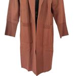 ANRABESS OPEN FRONT KNIT LONG SLEEVE LAPEL CASUAL SOLID SWEATER CARDIGAN JACKET Brown Size L Photo 3