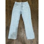 Lovers + Friends REECE HIGH RISE SLIM Straight Light Wash Size 26 Slightly Distressed Photo 1