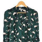 Derek Lam 10 Crosby Scribble Printed Dress size 6 Silk Button Front Ties Green Photo 3