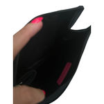 Kate Spade  Black Velvet Makeup Travel Cosmetic Bag Zip Pouch Photo 2