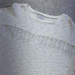 ZARA  Trafaluc Cream Knit Lace Insert Long Sleeve Sweater Women Size M Photo 1