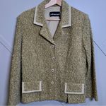 Sag Harbor  Dress Sage Green Boucle Lightweight Blazer Jacket Size 8 Photo 0