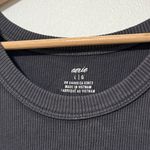 Aerie  Free Spirit Ribbed Tank Top Size Large Gray Photo 2