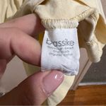 Bassike Light Yellow Turnback Mini Dress Photo 7