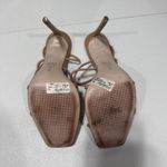 Schutz  Women's Sz 9B Beige Nude Strappy Stiletto Heels Gabielle Sandals Glam Photo 6