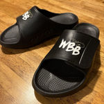 OOFOS Ooahh Sport Flex Sandal Slide Dawn Staley Recovery WBB Basketball Size 8 Black Photo 0