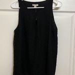 Lila Rose Black Keyhole Sleeveless Blouse Photo 1