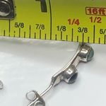 Sterling Silver TAXCO  Large Multi - Gemstone Hoop Earrings Photo 9