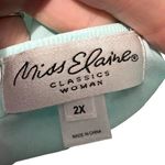 Vintage Miss Elaine Nylon Night Waltz Gown Short Sleeve Floral Trim Size 2X Size M Photo 4