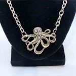 Silver Octopus Pendant Necklace Photo 1