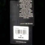 Lucky Brand NEW! M Black Gray Twisted Top Blouse Photo 5