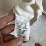 Alice + Olivia  White Cropped Sweatshirt Size S Ruched Sleeve Photo 3