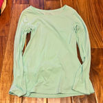No Boundaries Women’s  mint green long sleeve shirt. Size large Photo 0