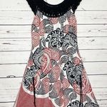 Eva Franco Crochet Trim Casual Boho Pinup Dress Size 4 Small Red Black White Photo 0