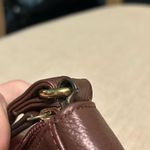 Tignanello Leather Crossbody Bag in Metallic Maroon Red Photo 7