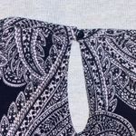 Dress Barn | Paisley Sleeveless Blouse Black and Purple | Large Photo 3