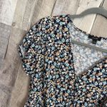 AUW *A.U.W Women's Size Large Floral Print Puff Sleeve Wrap Top Casual Photo 4