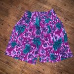 California Krush vintage coconutgirl tropical flower M high waist shorts Purple Size M Photo 2