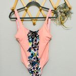 Billabong NWT Floral Coral Island Time One Piece Swimsuit 14 Photo 2