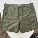 Madewell  Olive Green Utility Cargo Carpenter Shorts Plus Women's Size 33 NWT Photo 0
